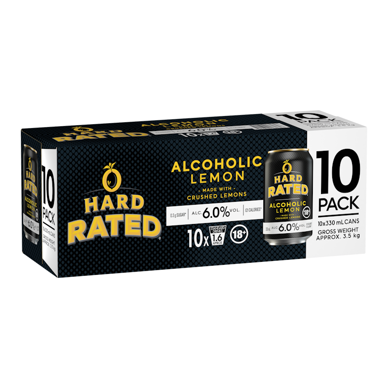 Hard Rated Lemon 6% 10x330C - Liquor Library