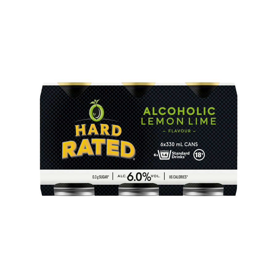 Hard Rated Lemon Lime 6x330C - Liquor Library