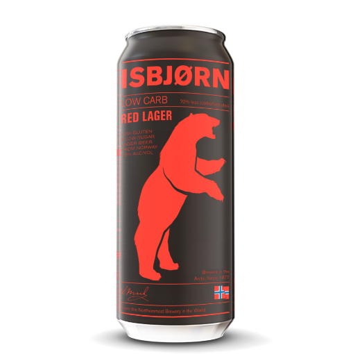 Isbjorn Red Lager 4.5% 500ml Can - Liquor Library