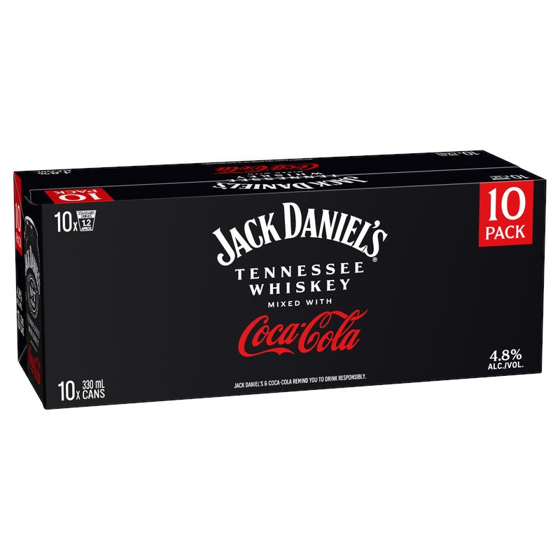 Jack Daniel Cola 4.8% 10x330ml