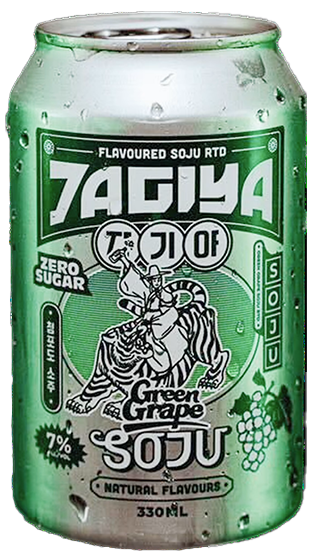 Jagiya Grape Soju 7% 10x330C - Liquor Library