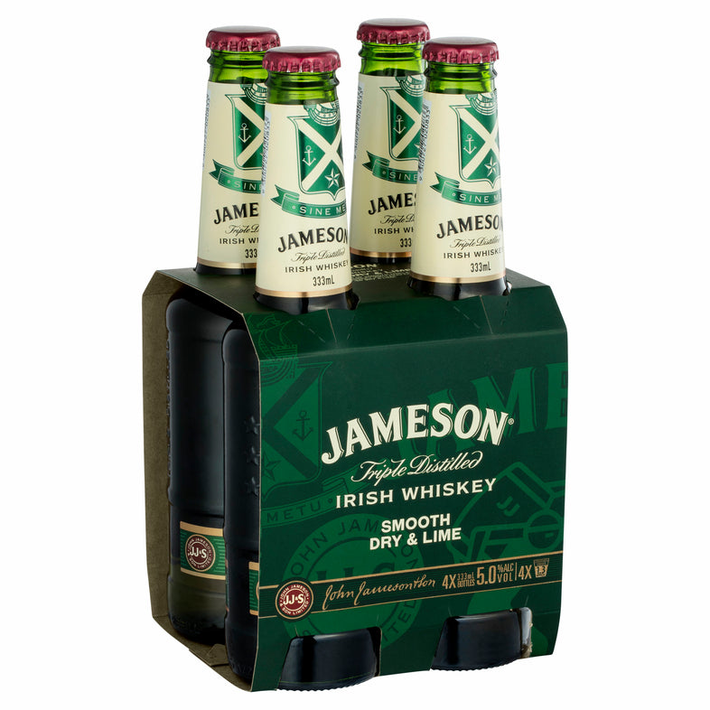 Jameson Dry & Lime Btl 4x333ml - Liquor Library