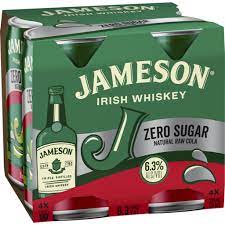 Jameson Raw Cola Zero 4x375C - Liquor Library