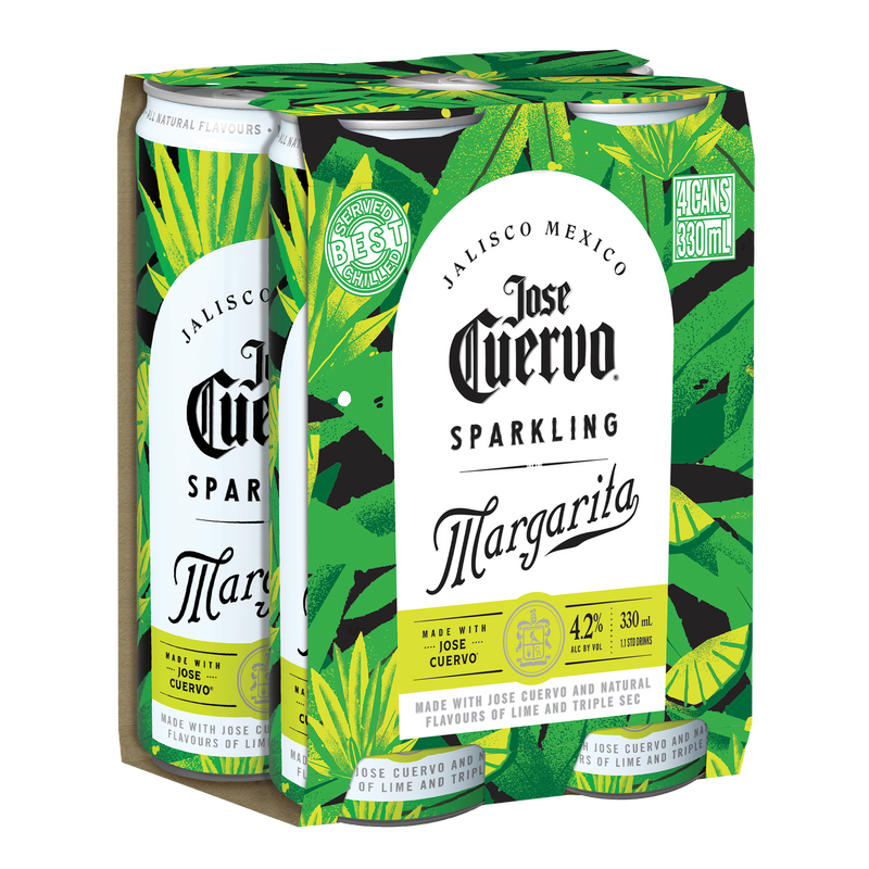 Jose Cuervo Sprk Marg 4x330C - Liquor Library