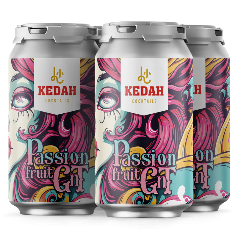 Kedah PassionFruit G&T 4x330C - Liquor Library