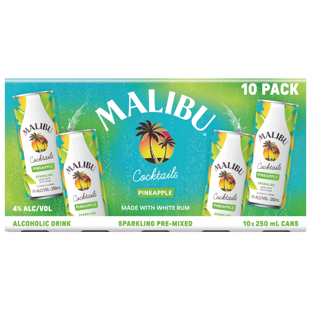 Malibu Pineapple 10x250C - Liquor Library