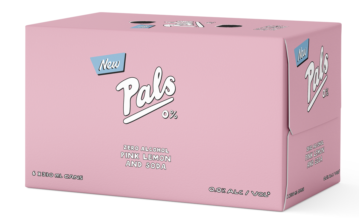 Pals 0% Pink Lemon 6x330 Cans - Liquor Library