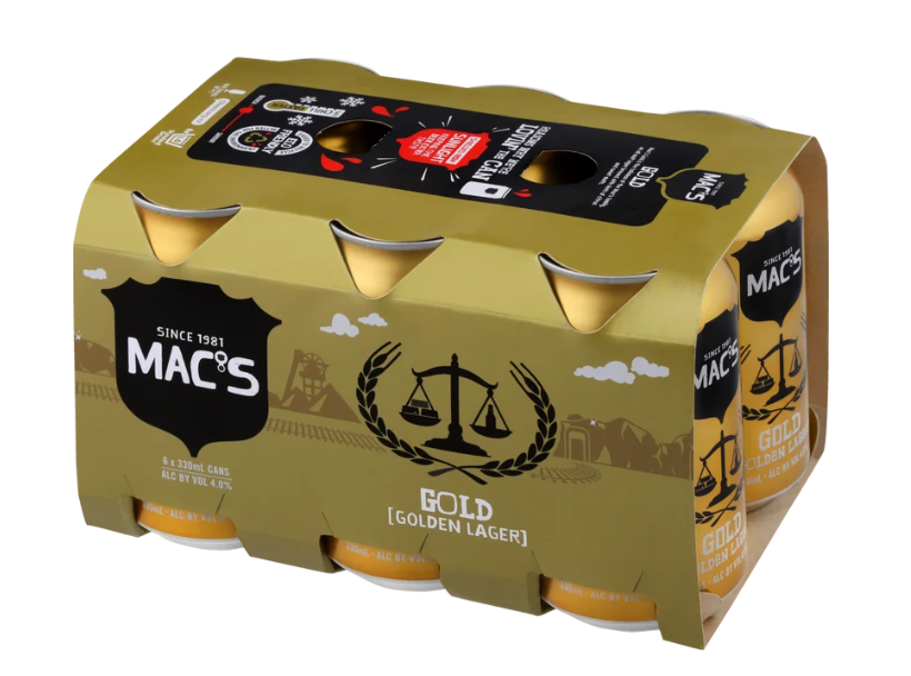 Macs Gold Lager 6pk Cans