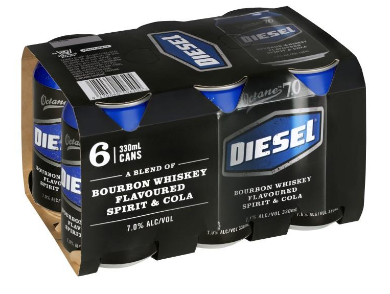 Diesel Cola 7% 6x330ml Cans