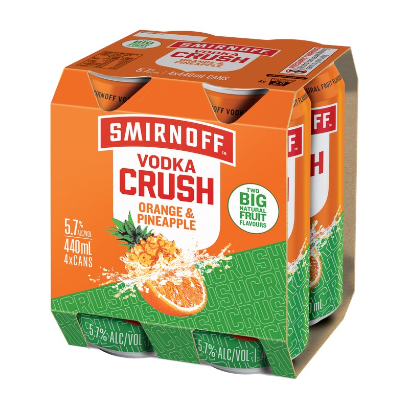 Smirnoff Crush OrgPineA 4x440C