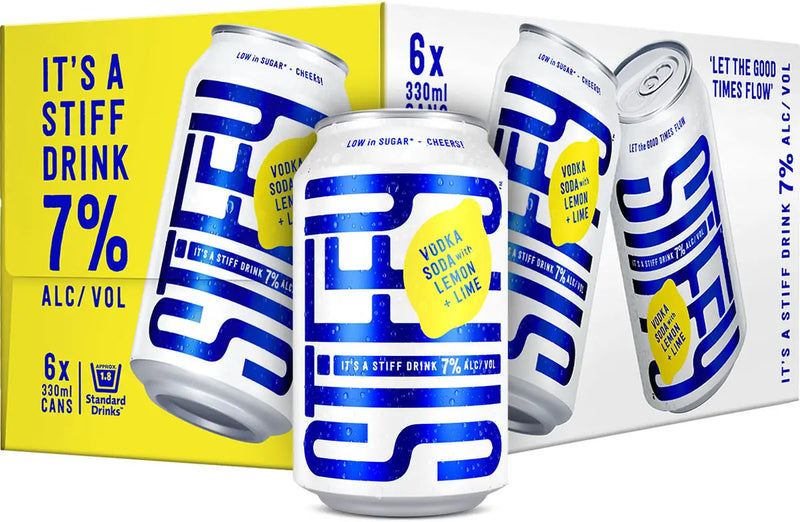 Stiffy Vodka Lemn Lim 6x330C - Liquor Library