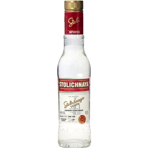 Stolichnaya Vodka 200ml - Liquor Library