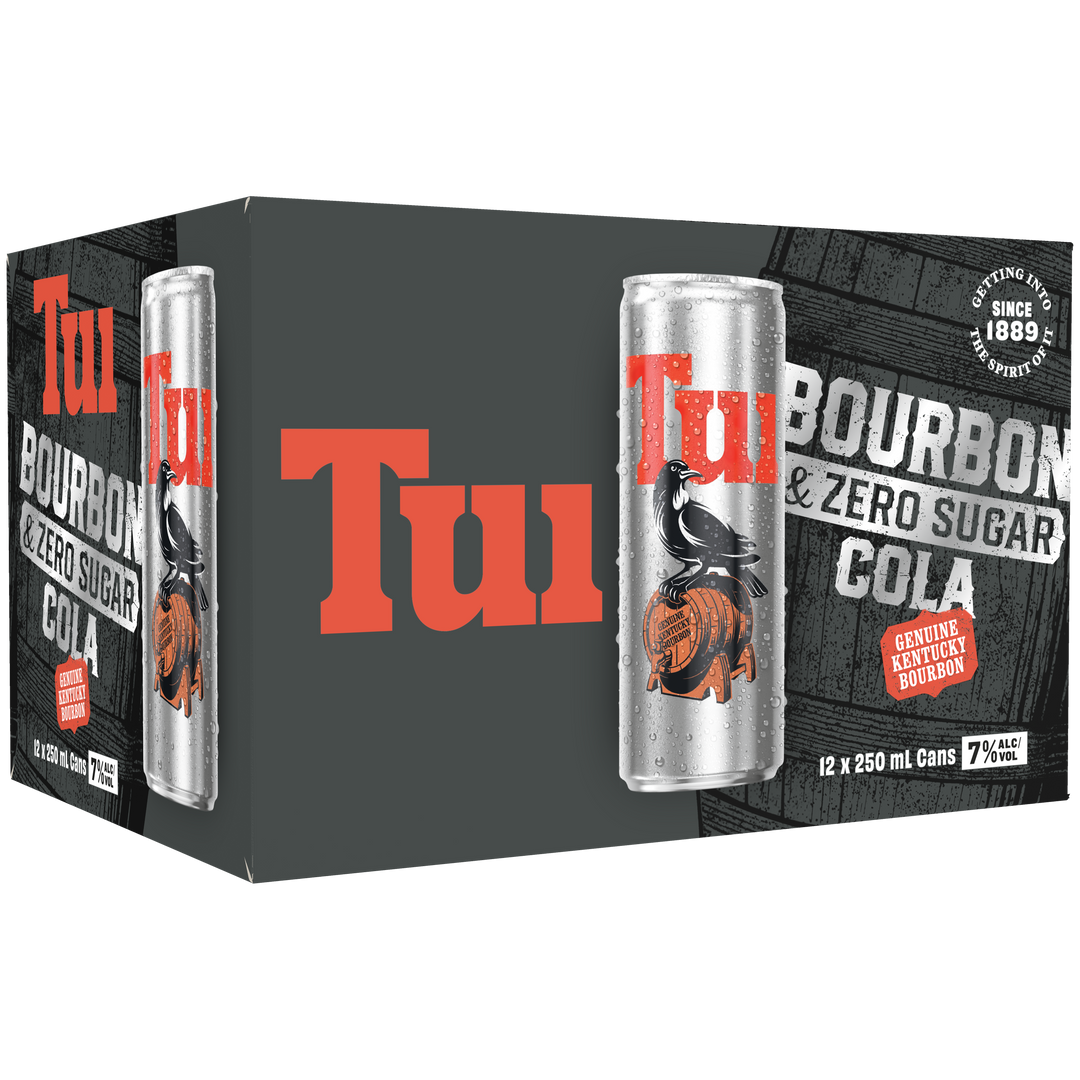 Tui Bourbon 7% Zero 12x250C - Liquor Library