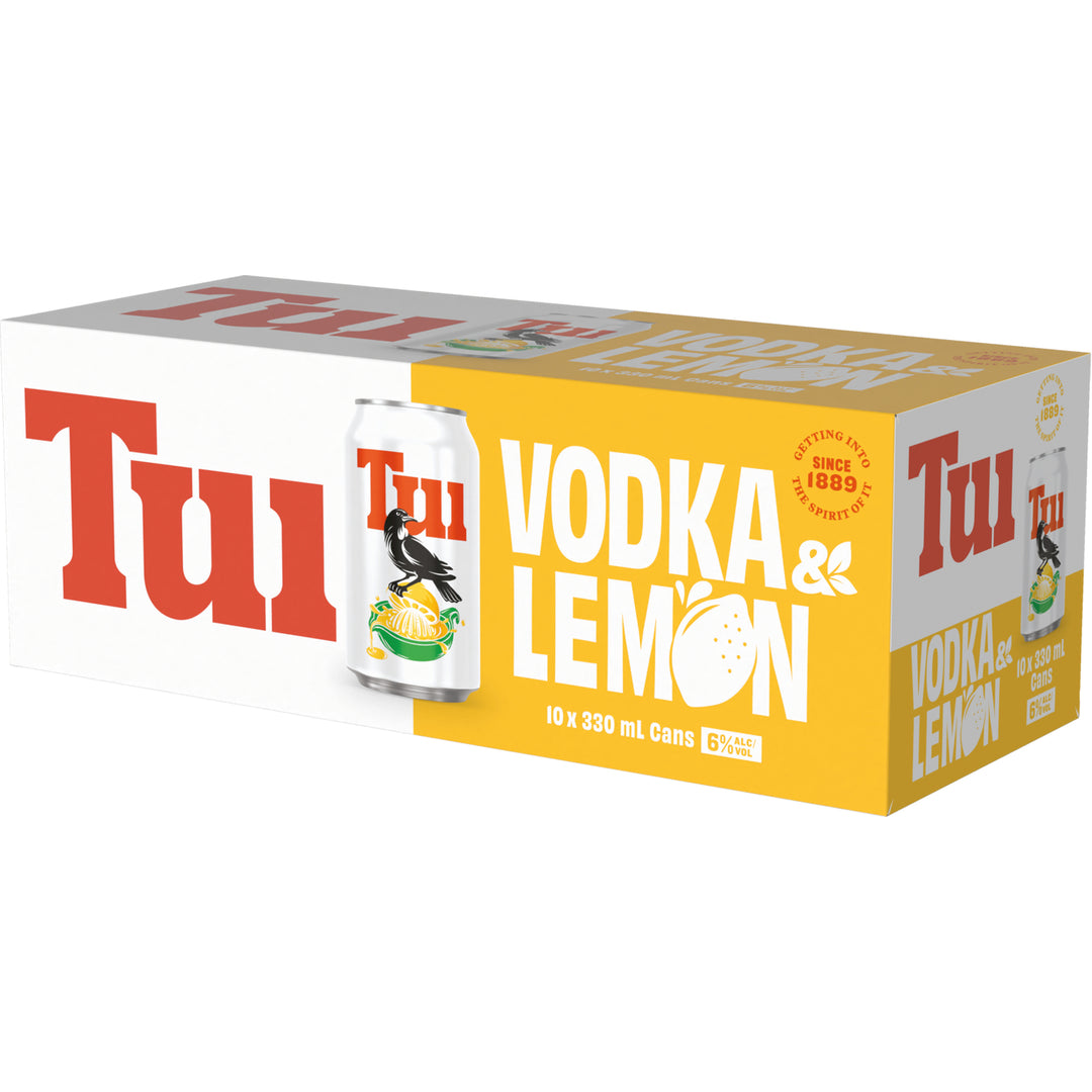 Tui Vodka 6% Lemon 10x330C - Liquor Library