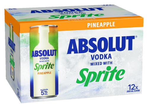 Absolut Sprite 5% 12x250ml