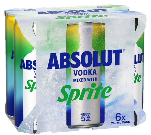 Absolut Sprite 5% 6x250C