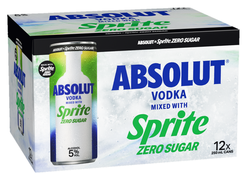 Absolut Sprite Zero 12x250ml