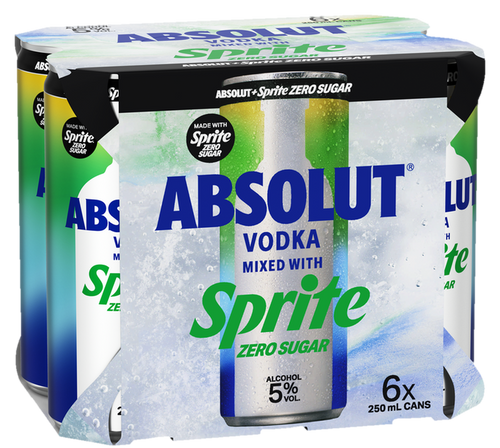 Absolut Sprite Zero 6x250C