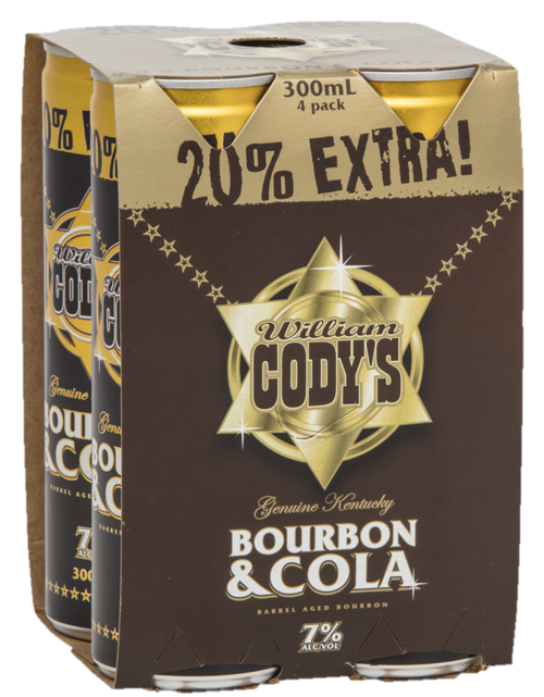 Codys Extra 7% 4x300ml Cans