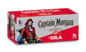 Captain Morgan Spiced Cola 10pk Cans