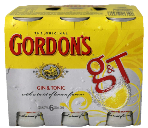 Gordons G&T 7% 6x250C