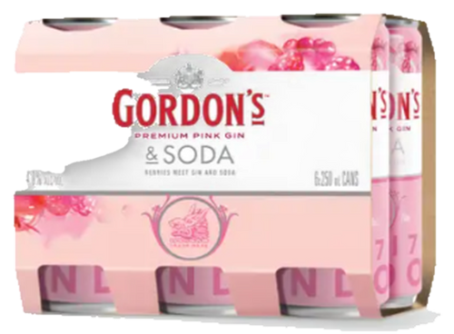 Gordons Pink Gin&Soda 6x250C