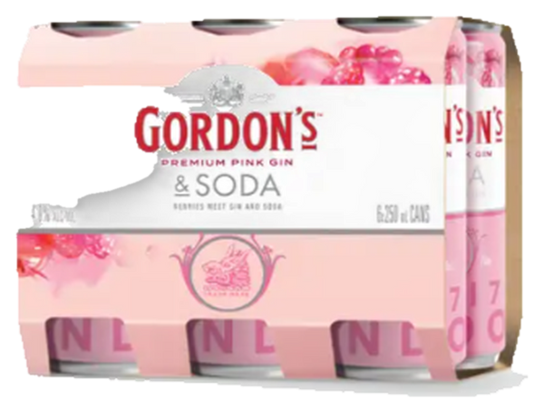 Gordons Pink Gin&Soda 6x250C
