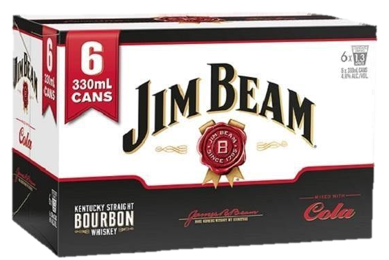 Jim Beam 4.8% Cola 6x330C