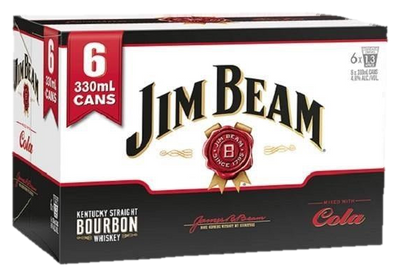 Jim Beam 4.8% Cola 6x330C