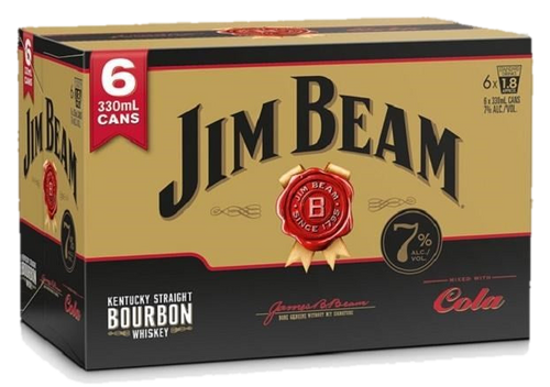Jim Beam & Cola 7% 6x330C