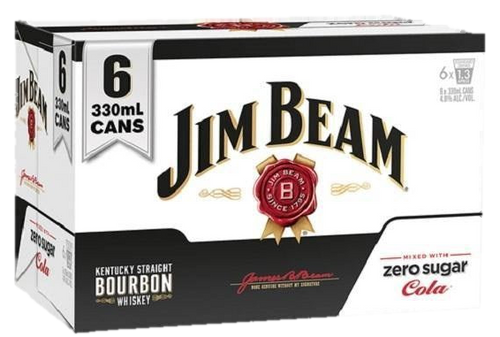 Jim Beam 4.8% Zero 6x330C