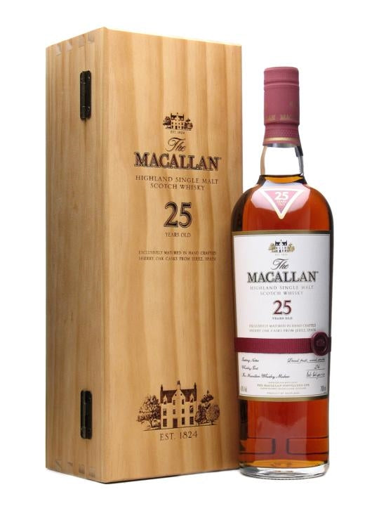 The Macallan Whisky 25yrs old Sherry