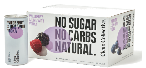 Clean Coll Wildberry & Lime 12x250 Can