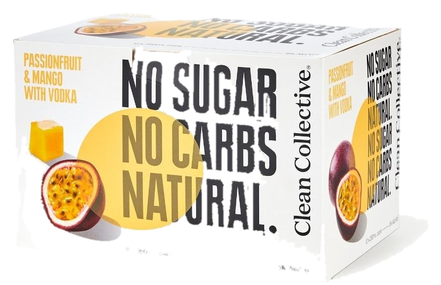 Clean Coll Passion Mango 12pk Cans