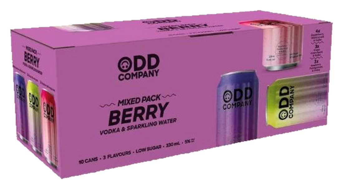Odd Com Mixed Berry 10pk cans