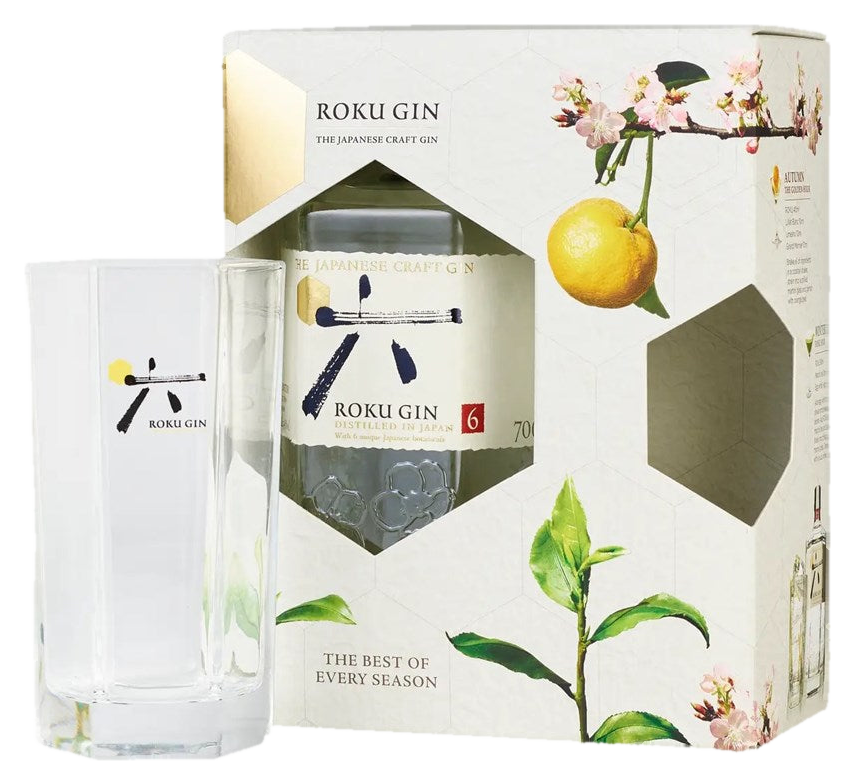 Roku Gin 700ml + Glass GP