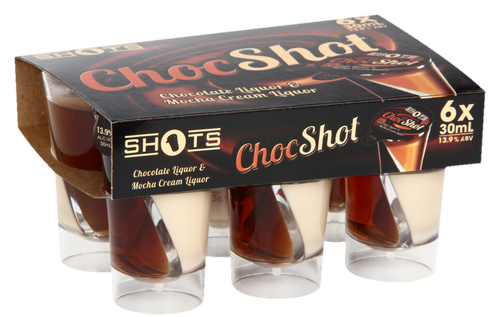 Shots Choc Shot 6pk