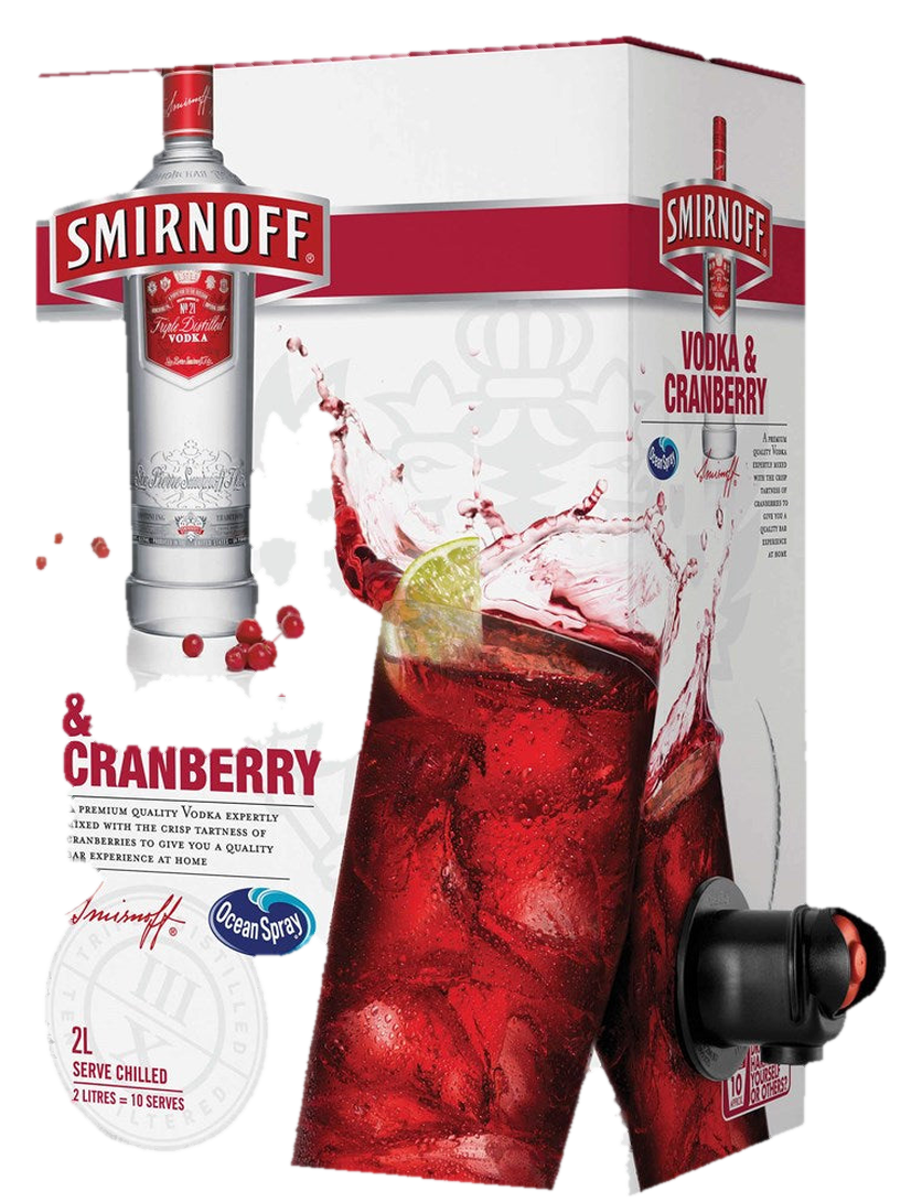 Smirnoff Cranberry 2Lt