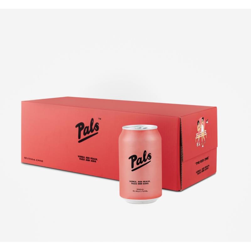 Pals Vodka Red Peach & Yuzu 10x330ml Cans