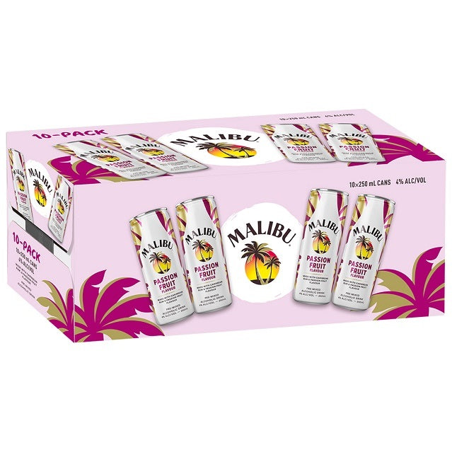 Malibu Rum & Passion 10x250ml Cans