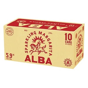 Alba Sparkling Margarita 10x250ml Cans