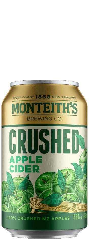 Monteiths Crsh Apl Cn 10x330ml - Liquor Library