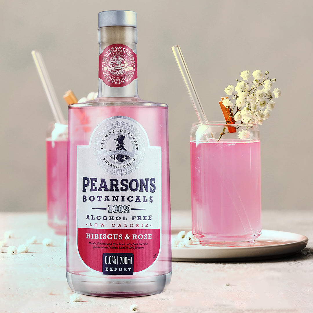 Pearsons Botanicals Hibiscus & Rose Gin 0% 700ml