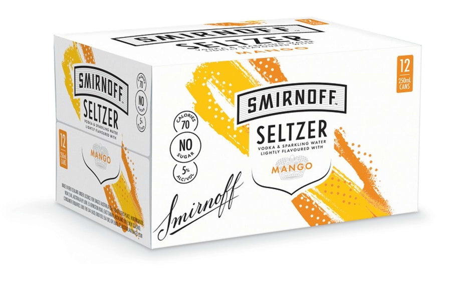 Smirnoff Seltzer Mango 12x250ml can