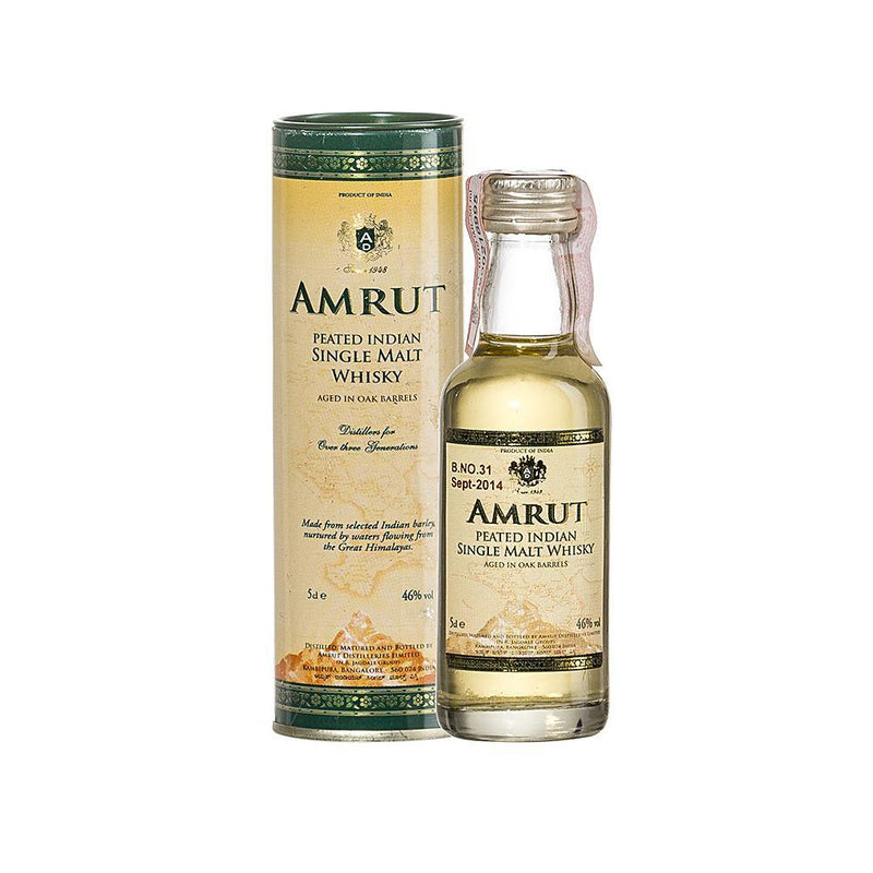 Amrut Peated 50ml - Liquor Library