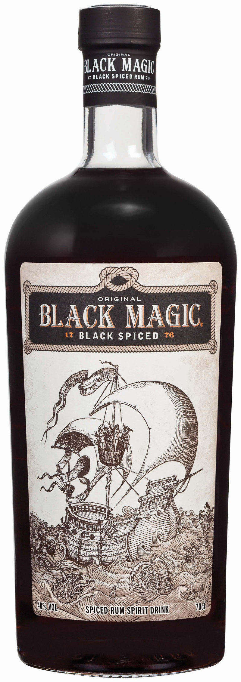 Black Magic Spiced Rum 700mL - Liquor Library