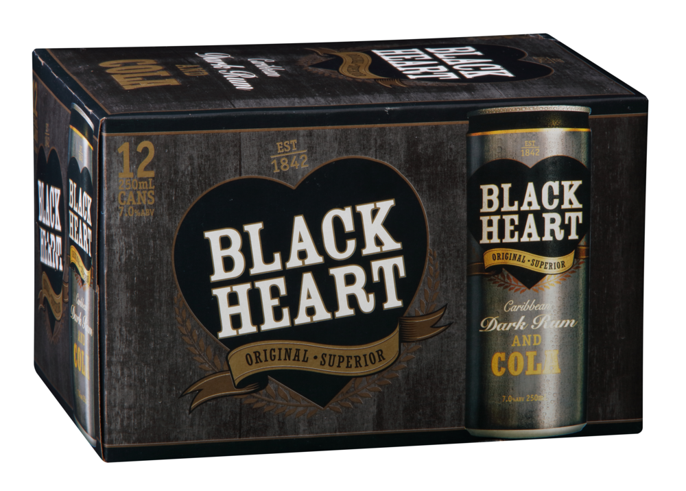 Black Heart Cola 7% 12x250ml C - Liquor Library