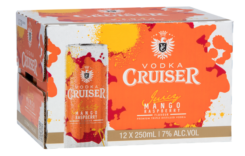 Cruiser Mango Rasp 12x250C - Liquor Library