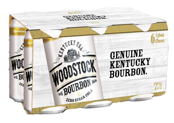 Woodstock Zero 6x330ml Can - Liquor Library