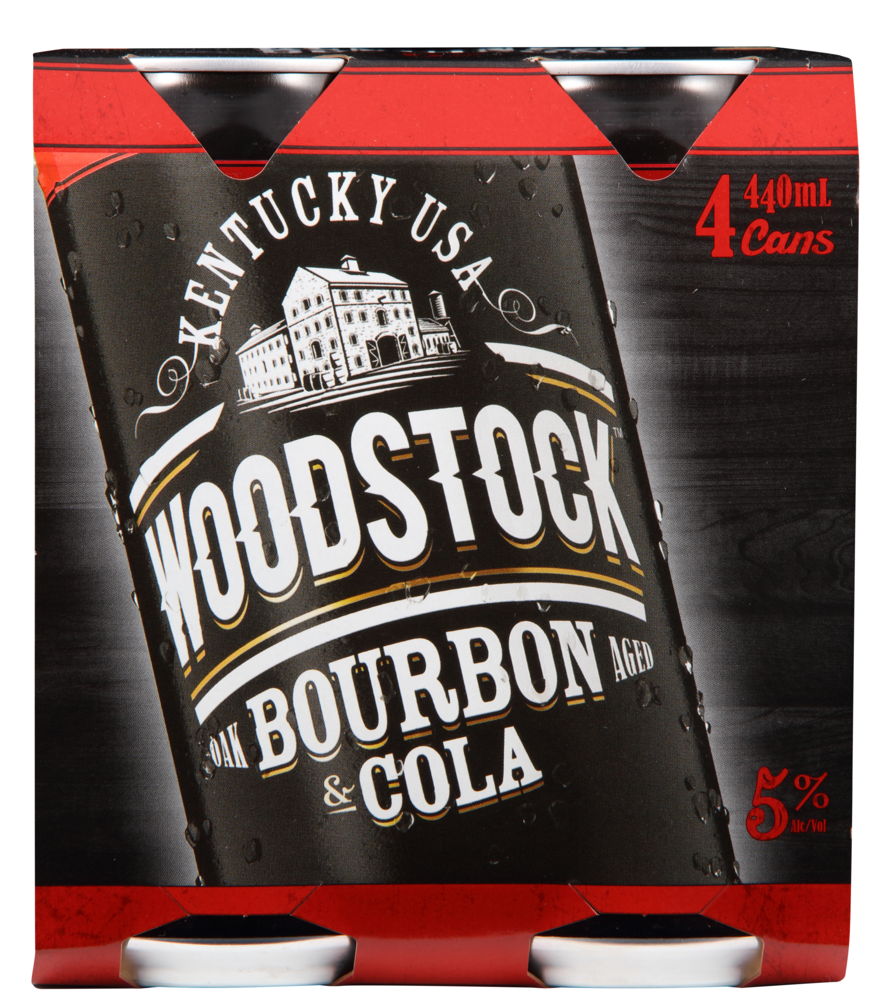 Woodstock 5% 4x440ml Cans - Liquor Library